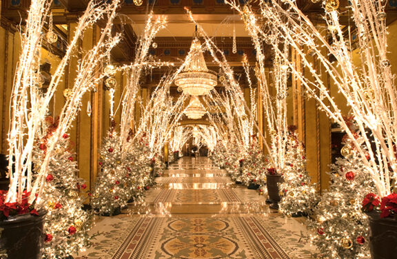 The Roosevelt New Orleans Lights Up for a Dazzling Holiday Season