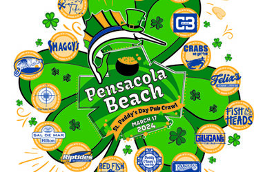 Go Irish on the Island: 37th Annual Pensacola Beach St. Paddy’s Day Pub Crawl Unveils Festive Schedule and App Adventure